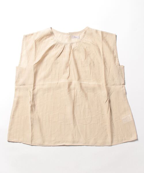flower（フラワー）の「レディノースリーブブラウス（シャツ/ブラウス・レディース・ベージュ/アイボリー・FREE）」の9枚目の写真