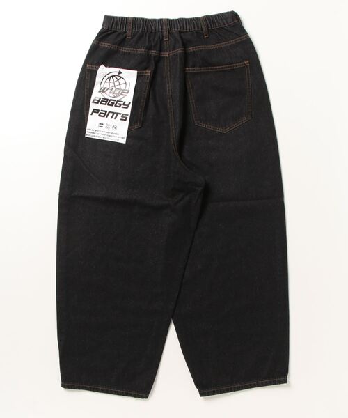 11747391 バギーパンツ 13】カラーデニム ワイドバギーパンツ（デニム