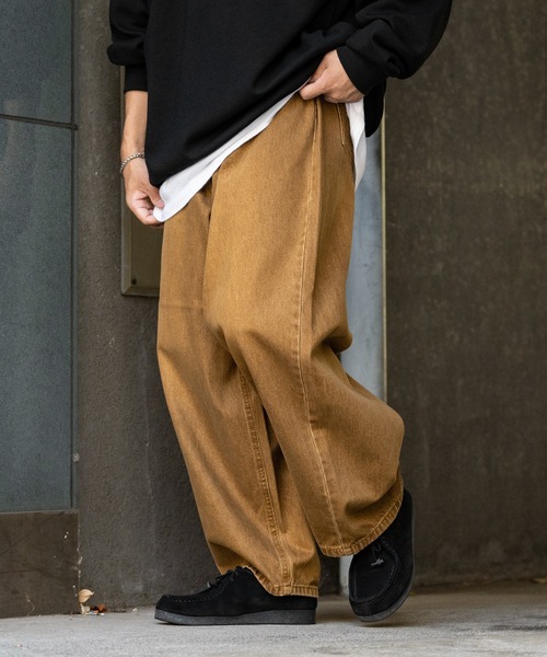 13】カラーデニム ワイドバギーパンツ（デニムパンツ）｜JOHN'S CLOSET