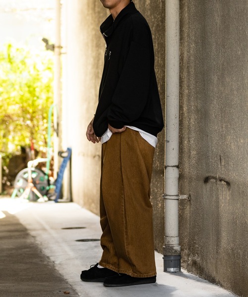 JOHN'S CLOSET（ジョンズクローゼット）の「【13】カラーデニム ワイドバギーパンツ（デニムパンツ・メンズ・グリーン/ブラウン/パープル/ブラック・MEDIUM/LARGE）」の18枚目の写真