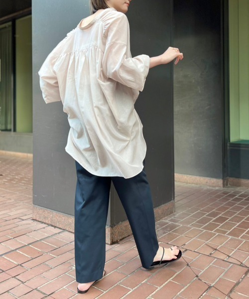 BABYLONE（バビロン）の「ローンボリュームチュニックブラウス（シャツ