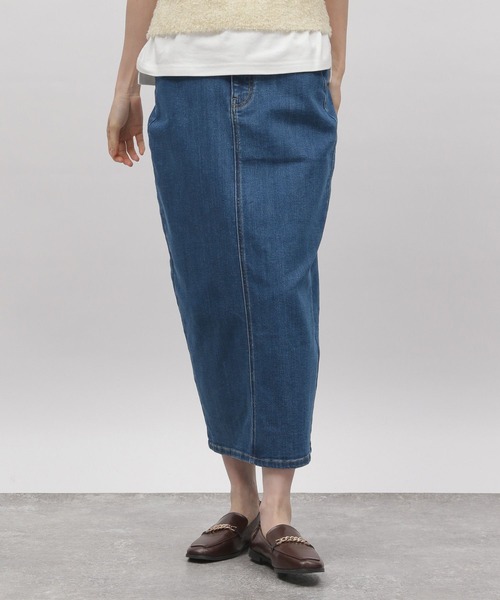 LAKOLE（ラコレ）の「デニムペンシルスカート / 975969（デニムスカート・レディース・ネイビー/ブルー・SMALL/MEDIUM）」の11枚目の写真