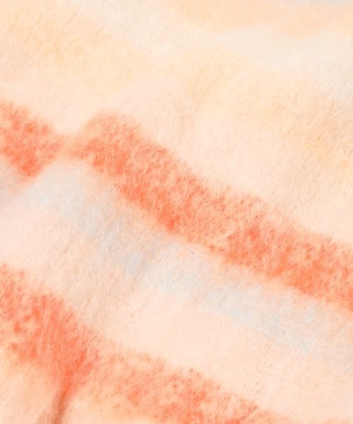 mysty woman（ミスティウーマン）の「マルチボーダーストール 977916（マフラー・レディース・ベージュ系その他/モカ・FREE）」の9枚目の写真