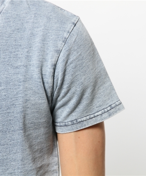 VENCEEXCHANGE(ヴァンスエクスチェンジ)の「ツイストデニム Tシャツ (Tシャツ/カットソー・メンズ・ブルー・MEDIUM/LARGE/SMALL)」の6枚目の写真