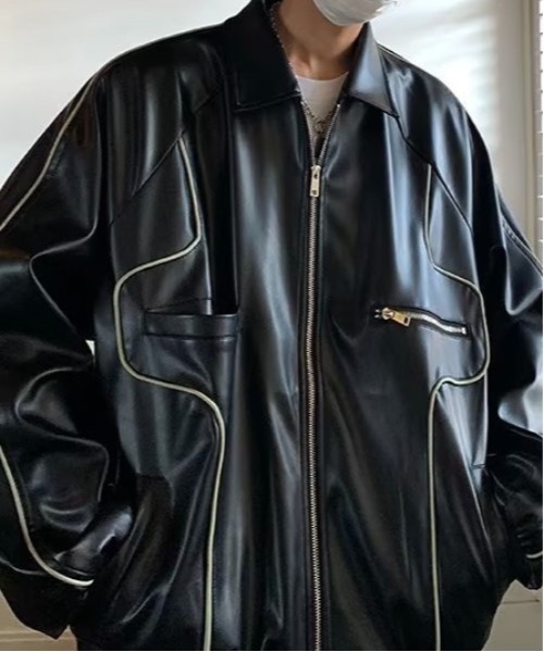 Burner（バーナー）の「【OKUOKU　0909】オーバーシルエット  ブルゾン oku-outer-692670148031-52 U（ブルゾン・メンズ・ブラック・L/XL/M）」の7枚目の写真