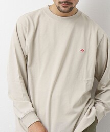 【DANTON/ダントン】LONG SLEEVE T-SHIRT ワッペンロゴ ロンTシャツ