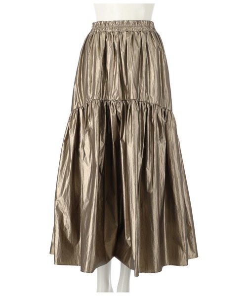 Settimissimo（セッティミッシモ）の「メタリック タフタギャザー フレアロングスカート（スカート・レディース・シルバー/ゴールド・FREE）」の18枚目の写真