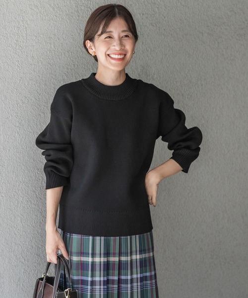 URBAN RESEARCH DOORS（アーバンリサーチドアーズ）の「ポリエステルハイネックKNIT（ニット/セーター・レディース・ブラック/ライトベージュ/グリーン系その他・MEDIUM）」の16枚目の写真
