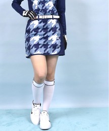COMON GOLF（コモンゴルフ）の「裏起毛 千鳥格子 切替 ゴルフウェア ミニスカート（ゴルフグッズ）」