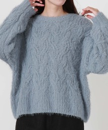 archives | フェザーモールケーブルルーズニット(ニット/セーター)