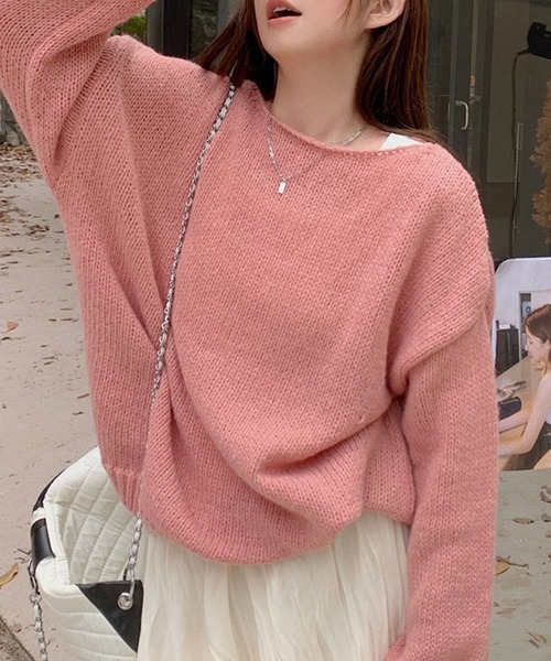 セール】ゆるニットプルオーバー（ニット/セーター）｜leune
