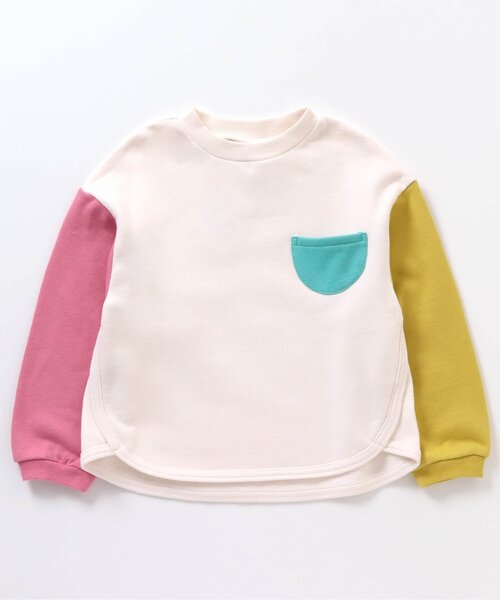 apres les cours（アプレレクール）の「【ユニセックス】無地・総柄ゆったりトレーナー（スウェット・キッズ・その他12/ピンク/チェック/アイボリー/チャコール/その他11/ネイビー/ブルー/レッド・110/100/130/120/90/80/140）」の11枚目の写真