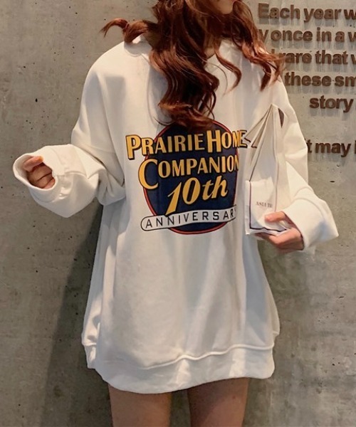 Burner(バーナー)の「【OKUOKU 0909】ロゴデザイン Tシャツ 長袖 ロンT oku-tops-731560833959-15 U(Tシャツ/カットソー・レディース・ホワイト/ネイビー・X-LARGE)」の1枚目の写真