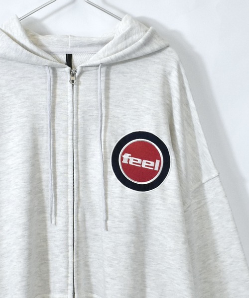 裏毛ワンポイントジップパーカー【IR】（パーカー）｜おしゃれスタ（オシャレスタ）