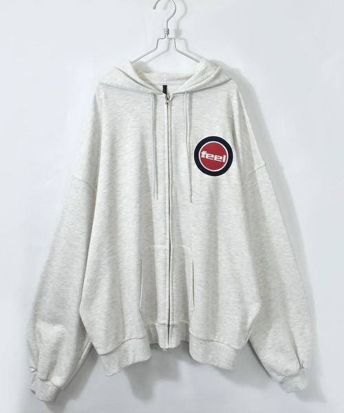 裏毛ワンポイントジップパーカー【IR】（パーカー）｜おしゃれスタ（オシャレスタ）