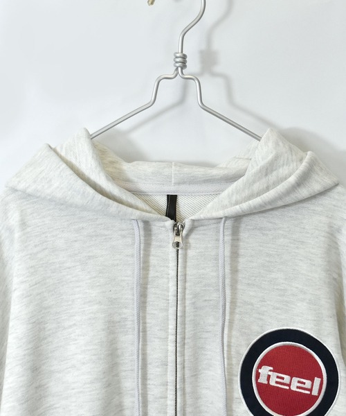 裏毛ワンポイントジップパーカー【IR】（パーカー）｜おしゃれスタ（オシャレスタ）