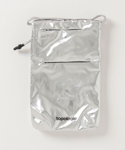 Topologie(トポロジー)の「Topologie / Phone Sacoche フォンサコッシュ 24S②【バッグ単体】(ショルダーバッグ・メンズ・ブラウン系その他4/ブラック/シルバー・ONE SIZE)」の3枚目の写真