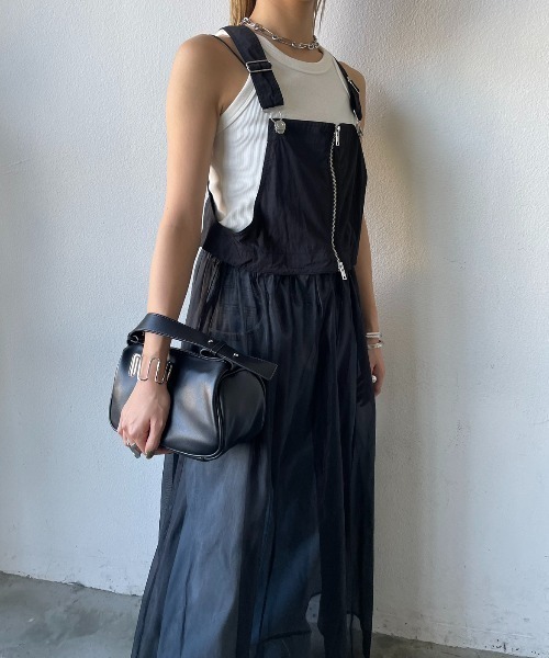 AIC.（エーアイシー）の「シアードッキングロングワンピース（ワンピース・レディース・カーキ/ブラック・FREE）」の10枚目の写真