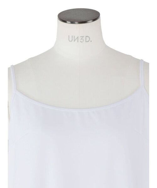 UN3D.（アンスリード）の「INNER CAMI OP / インナーキャミワンピース（インナーウェア/肌着・レディース・ブラック/ホワイト・FREE）」の7枚目の写真