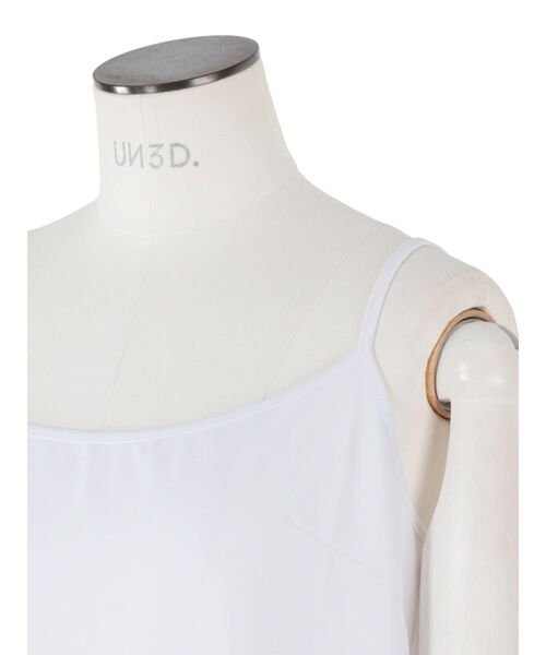 UN3D.（アンスリード）の「INNER CAMI OP / インナーキャミワンピース（インナーウェア/肌着・レディース・ブラック/ホワイト・FREE）」の8枚目の写真