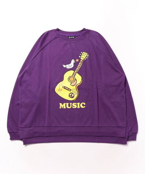 チャイハネ(チャイハネ)の「【チャイハネ】Amina×POP FIRE ポップティMEN'SロンT(Tシャツ/カットソー・メンズ・ターコイズブルー/ブラウン/パープル/イエロー/ホワイト・FREE)」の4枚目の写真