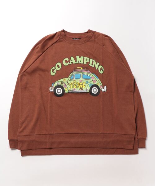 チャイハネ(チャイハネ)の「【チャイハネ】Amina×POP FIRE ポップティMEN'SロンT(Tシャツ/カットソー・メンズ・ターコイズブルー/ブラウン/パープル/イエロー/ホワイト・FREE)」の1枚目の写真