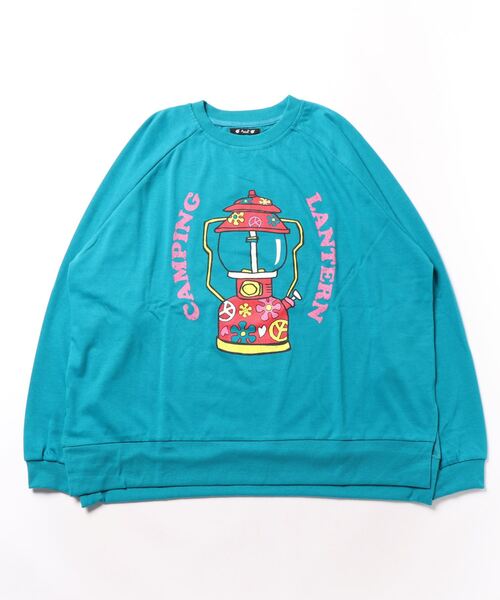 チャイハネ(チャイハネ)の「【チャイハネ】Amina×POP FIRE ポップティMEN'SロンT(Tシャツ/カットソー・メンズ・ターコイズブルー/ブラウン/パープル/イエロー/ホワイト・FREE)」の3枚目の写真
