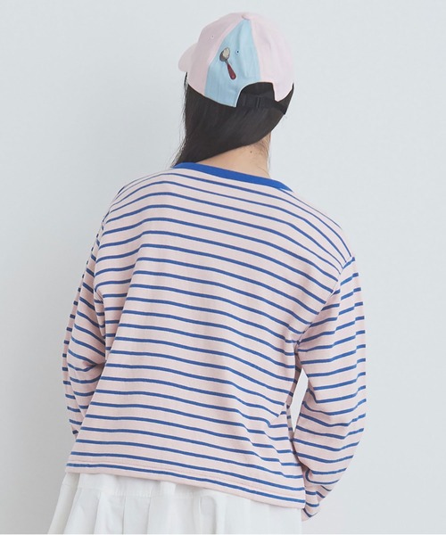 bulle de savon（ビュルデサボン）の「裏毛ボーダープルオーバー（T