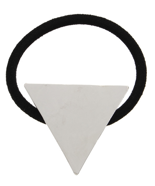 WEGO（ウィゴー）の「WEGO/サンカクヘアゴム（ヘアゴム・レディース・ゴールド/シルバー・FREE）」の2枚目の写真