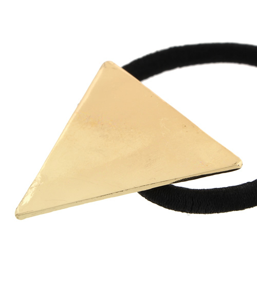 WEGO（ウィゴー）の「WEGO/サンカクヘアゴム（ヘアゴム・レディース・ゴールド/シルバー・FREE）」の4枚目の写真