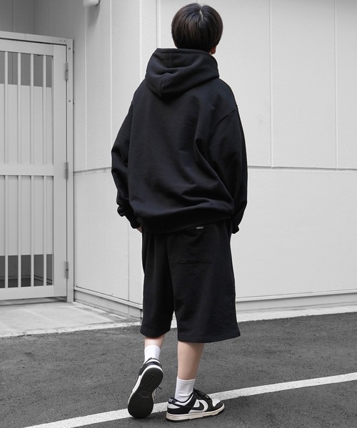 96thes】韓国ストリート ビッグシルエット ワンポイントロゴ刺繍