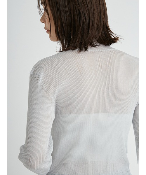 emmi(エミ)の「【emmi atelier】ソフトタートルシアーニットプルオーバー(シャツ/ブラウス・レディース・ミント/グリーン/クリーム・FREE)」の12枚目の写真