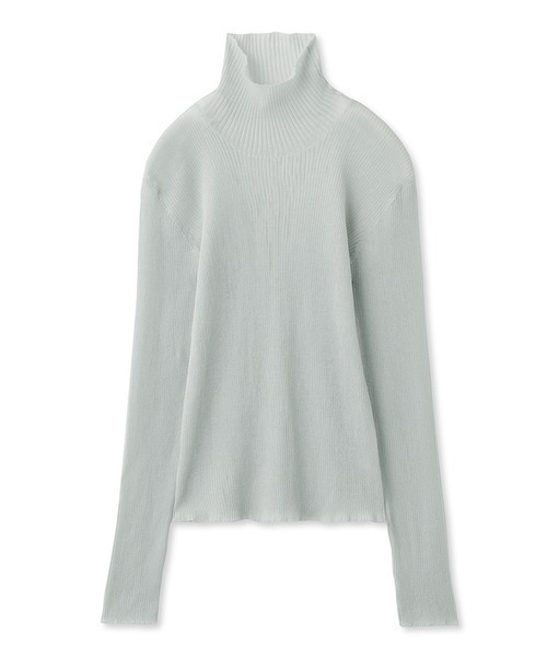 emmi(エミ)の「【emmi atelier】ソフトタートルシアーニットプルオーバー(シャツ/ブラウス・レディース・ミント/グリーン/クリーム・FREE)」の18枚目の写真