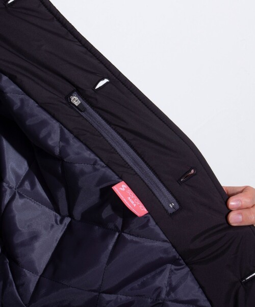 GLOSTER（グロスター）の「【GLOSTER/グロスター】SORONA 中綿ステンカラーコート（ステンカラーコート・メンズ・ブラック/チャコールグレー・S/M/L）」の13枚目の写真