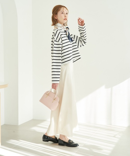 ROPE' PICNIC（ロペピクニック）の「着丈が選べるボーダーカットトップス/リンクコーデ（Tシャツ/カットソー・レディース・ホワイト系その他5/ブルー系その他4/レッド系その他・36/38）」の5枚目の写真