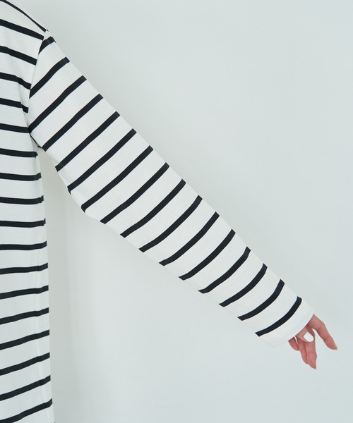 ROPE' PICNIC（ロペピクニック）の「着丈が選べるボーダーカットトップス/リンクコーデ（Tシャツ/カットソー・レディース・ホワイト系その他5/ブルー系その他4/レッド系その他・36/38）」の22枚目の写真