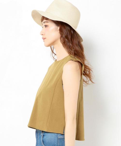 Another Edition(アナザーエディション)の「フェイクスウェードノースリーブ(ベージュ)/AEBC FAKE SUEDE NSL BGE(シャツ/ブラウス・レディース・ベージュ・フリー)」の4枚目の写真