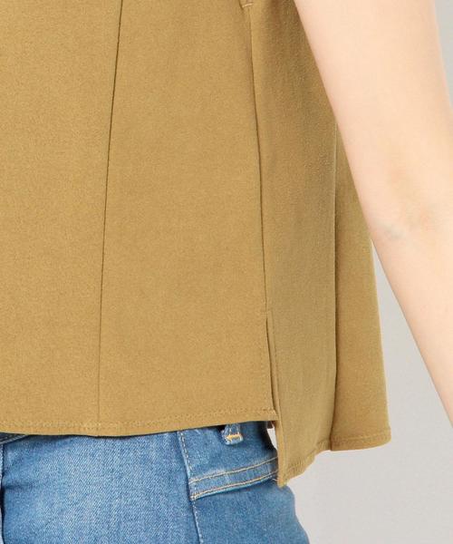 Another Edition(アナザーエディション)の「フェイクスウェードノースリーブ(ベージュ)/AEBC FAKE SUEDE NSL BGE(シャツ/ブラウス・レディース・ベージュ・フリー)」の8枚目の写真