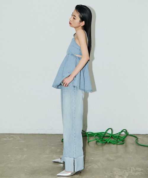 FENDI デニムキャミソール AIC.（エーアイシー）の「バックデザインデニムキャミソール