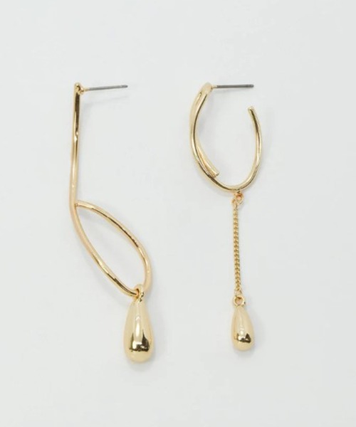 GOLDY(ゴールディ)の「【GOLDY】ツイスト ライン × ドロップ アシンメトリー ピアス / 1221205 CS-2311(ピアス(両耳用)・レディース・ゴールド系その他2/シルバー系その他・FREE)」の11枚目の写真