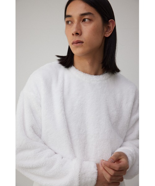 AZUL by moussy（アズールバイマウジー）の「フェイクレイヤードボアトップス（スウェット・メンズ・ライトカーキ/オフホワイト/ブラック・LARGE/MEDIUM）」の4枚目の写真