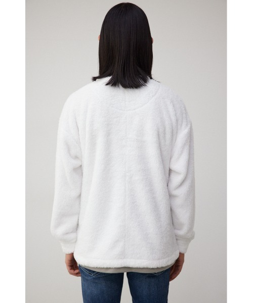 AZUL by moussy（アズールバイマウジー）の「フェイクレイヤードボアトップス（スウェット・メンズ・ライトカーキ/オフホワイト/ブラック・LARGE/MEDIUM）」の9枚目の写真