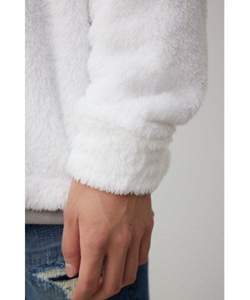 AZUL by moussy（アズールバイマウジー）の「フェイクレイヤードボアトップス（スウェット・メンズ・ライトカーキ/オフホワイト/ブラック・LARGE/MEDIUM）」の12枚目の写真