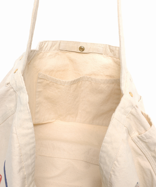 PARROTT CANVAS(パロットキャンバス)の「【PARROTT CANVAS/パロットキャンバス】ニュースペーパー バッグ(ショルダーバッグ・レディース・アイボリー・FREE)」の10枚目の写真