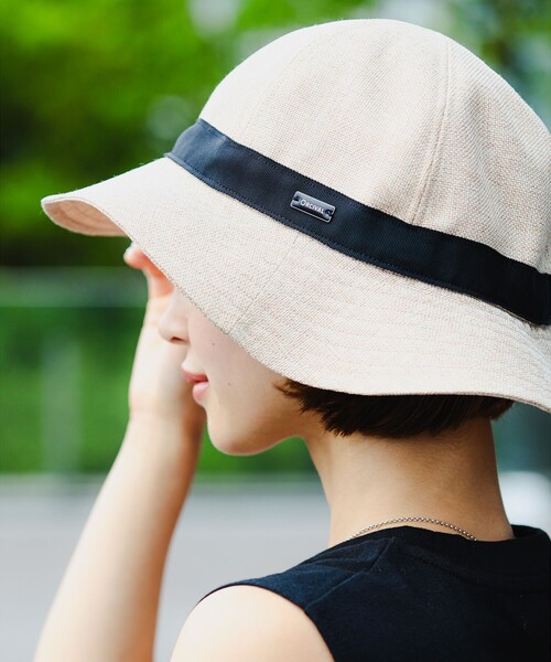 ORCIVAL（オーシバル）の「ORCIVAL / ナチュラル ハット（ハット・レディース・ベージュ/ブラック・ONE SIZE）」の3枚目の写真