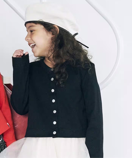 《追加》【BASIC】エトワールスナップカーディガン(80cm-150cm)（カーディガン/ボレロ）｜IENA ENFANT（イエナアンファン）