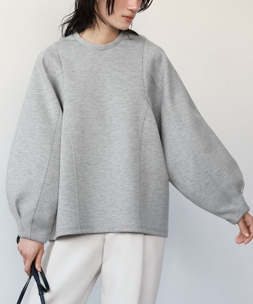 ELFRANK(エルフランク)の「ダンボールニットボリューム袖プルオーバー(Tシャツ/カットソー・レディース・オフホワイト/グレー/ブラック・FREE)」の14枚目の写真