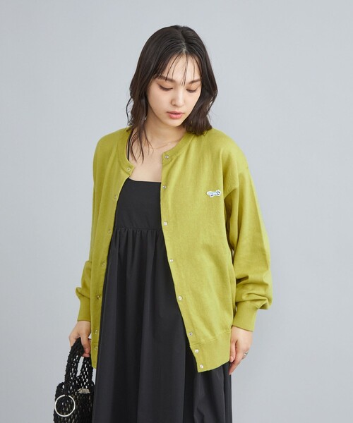 PENNEYS（ぺニーズ）の「PENNEYS（ぺニーズ）別注天竺ニットスナップカーディガン（カーディガン/ボレロ・レディース・オフホワイト/ライム/オレンジ/その他1/ロイヤルブルー・M/L）」の12枚目の写真