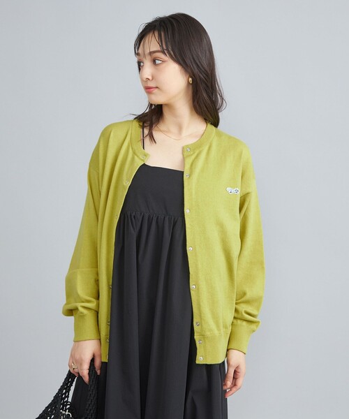 PENNEYS（ぺニーズ）の「PENNEYS（ぺニーズ）別注天竺ニットスナップカーディガン（カーディガン/ボレロ・レディース・オフホワイト/ライム/オレンジ/その他1/ロイヤルブルー・M/L）」の13枚目の写真