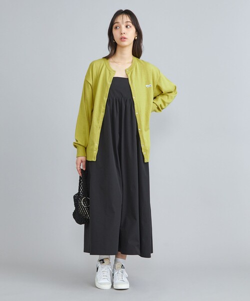 PENNEYS（ぺニーズ）の「PENNEYS（ぺニーズ）別注天竺ニットスナップカーディガン（カーディガン/ボレロ・レディース・オフホワイト/ライム/オレンジ/その他1/ロイヤルブルー・M/L）」の14枚目の写真
